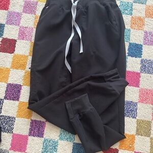 Figs Black Technical Jogger Pants